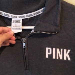 PINK Victoria's Secret Jackets & Coats - PINK comfy oversized pullover 1/4 zip PINK Victoria's Secret Jackets & Coats - PINK comfy oversized pullover 1/4 zip